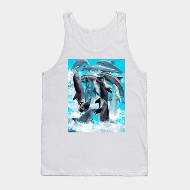 Dolphins Tank Top by MaxencePierrard